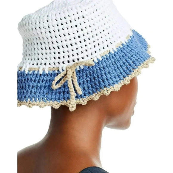 Carolyn Rowan Women's Accessories Crochet Cotton Bucket Hat (MSRP $175) - Picture 3 of 5